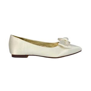 XY London Womens/Ladies Cally Bow Pointed Ballerina Flats / Red